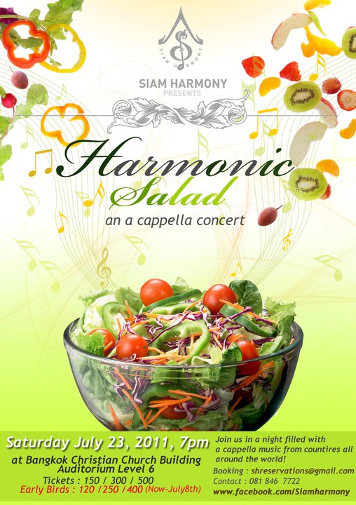 Siam Harmony concert Poster