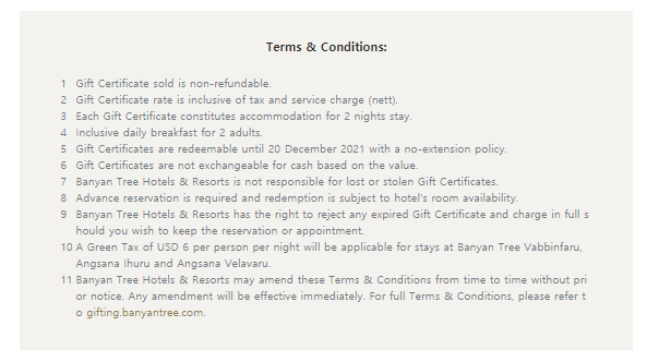 바우처 구매조건(terms and conditions)